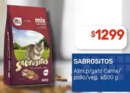 Nini Mayorista Sabrositos alim.p/gato carne/ pollo/veg. oferta