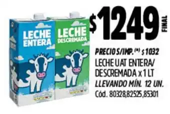 Leche uat entera/ descremada