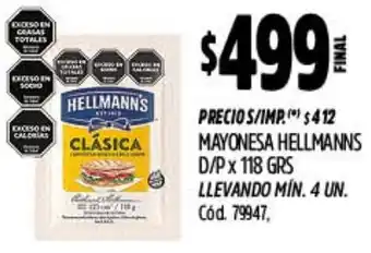Hellmann's mayonesa d/p