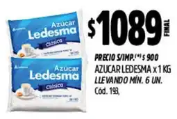 Supermercados Yaguar Azucar ledesma oferta