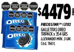 Supermercados Yaguar Oreo galletitas tripack oferta