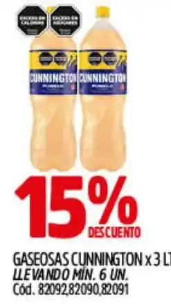 Supermercados Yaguar Cunnington gaseosas oferta