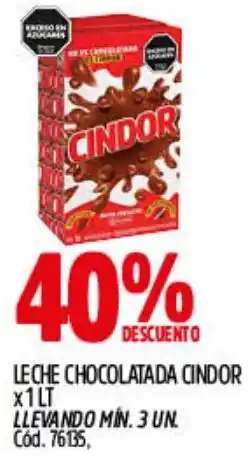 Supermercados Yaguar Cindor leche chocolatada oferta
