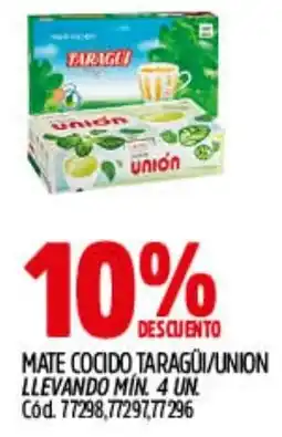 Supermercados Yaguar Mate cocido taragüi/union llevando min. oferta