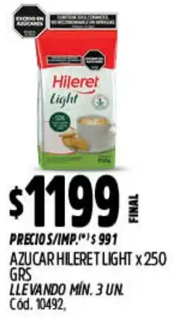 Supermercados Yaguar Hileret azucar light oferta