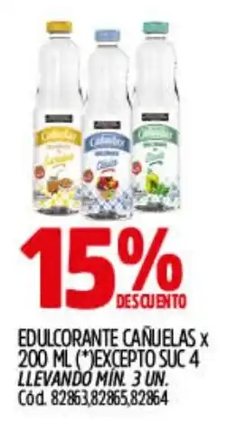 Supermercados Yaguar Cañuelas edulcorante oferta