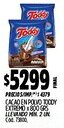 Supermercados Yaguar Toddy cacao en polvo extremo oferta