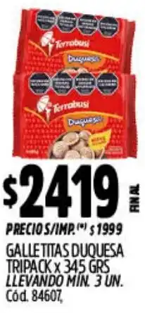 Supermercados Yaguar Duquesa galletitas tripack oferta