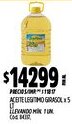 Supermercados Yaguar Legitimo aceite girasol oferta