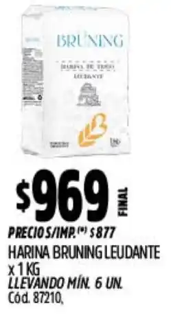 Supermercados Yaguar Bruning harina leudante oferta