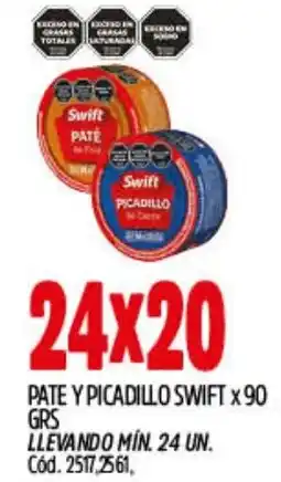 Supermercados Yaguar Swift pate y picadillo oferta