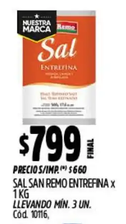 Supermercados Yaguar Sal san remo entrefina oferta