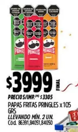 Supermercados Yaguar Pringles papas fritas oferta