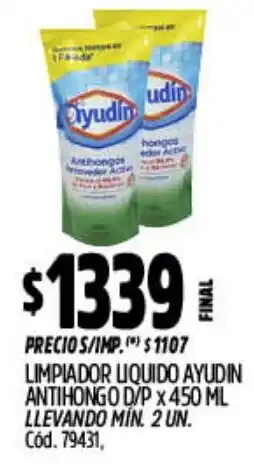 Supermercados Yaguar Ayudín limpiador liquido antihongo d/p oferta