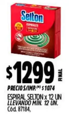Supermercados Yaguar Selton espiral oferta