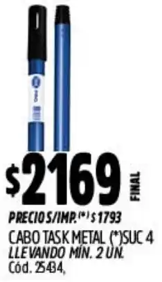 Supermercados Yaguar Cabo task metal oferta