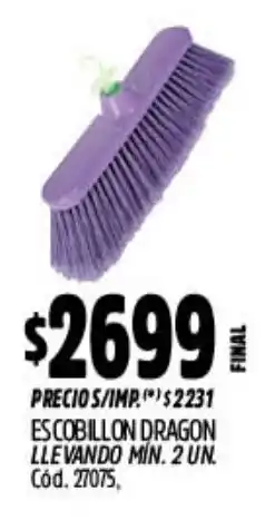 Supermercados Yaguar Escobillon dragon oferta