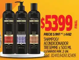 Supermercados Yaguar Tresemmé shampoo/ acondicionador oferta