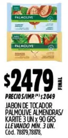 Supermercados Yaguar Palmolive jabon de tocador almendras/ karite oferta