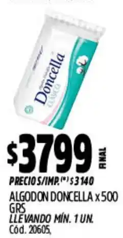 Supermercados Yaguar Doncella algodon oferta