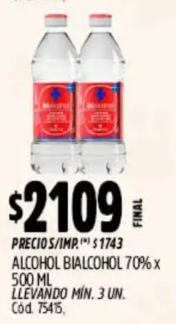 Supermercados Yaguar Bialcohol alcohol 70% oferta