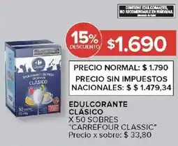 Carrefour Carrefour classic edulcorante clásico oferta