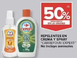 Carrefour Carrefour expert repelentes en crema y spray oferta