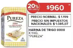 Carrefour Pureza harina de trigo 0000 oferta