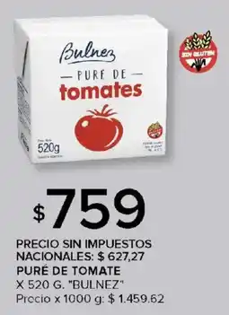 Carrefour Bulnez puré de tomate oferta