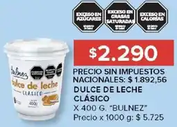 Carrefour Bulnez dulce de leche clásico oferta