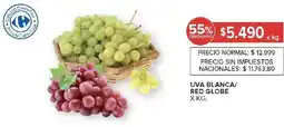 Carrefour Uva blanca/ red globe oferta