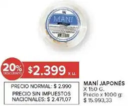 Carrefour Maní japonés oferta