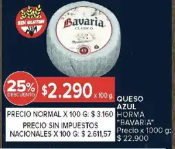 Carrefour Bavaria queso azul horma oferta
