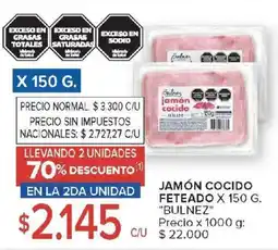 Carrefour Bulnez jamón cocido feteado oferta