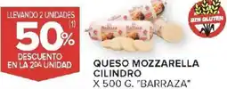 Carrefour Barraza queso mozzarella cilindro oferta