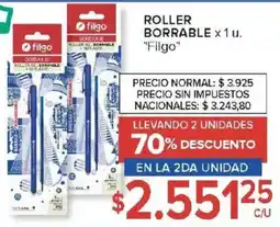 Carrefour Filgo roller borrable oferta
