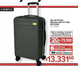 Carrefour Valija rígida málaga abs oferta