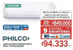 Carrefour Philco aire acondicionado split oferta
