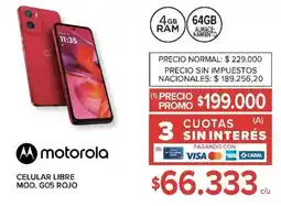 Carrefour Motorola celular libre oferta