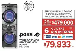 Carrefour Poss torre de sonido power oferta