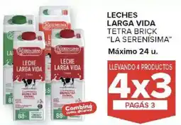Carrefour La serenisima leche larga vida tetra brick oferta