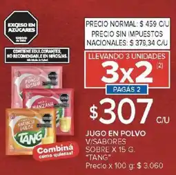 Carrefour Tang jugo en polvo v/sabores sobre oferta