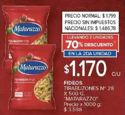 Carrefour Matarazzo fideos tirabuzones n° 28 oferta