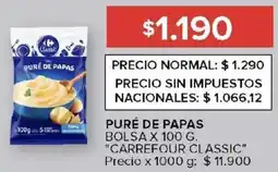 Carrefour Carrefour classic puré de papas bolsa oferta