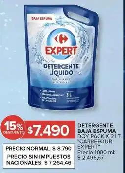 Carrefour Carrefour expert detergente baja espuma doy pack oferta