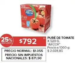 Carrefour Arcor puré de tomate oferta