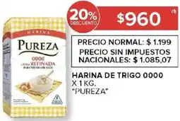 Carrefour Pureza harina de trigo 0000 oferta