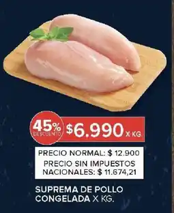 Carrefour Suprema de pollo congelada oferta