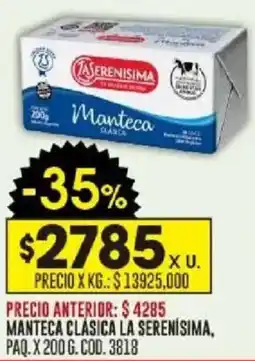 Coto La serenisima manteca clásica paq. oferta
