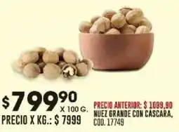 Coto Nuez grande con cascara oferta